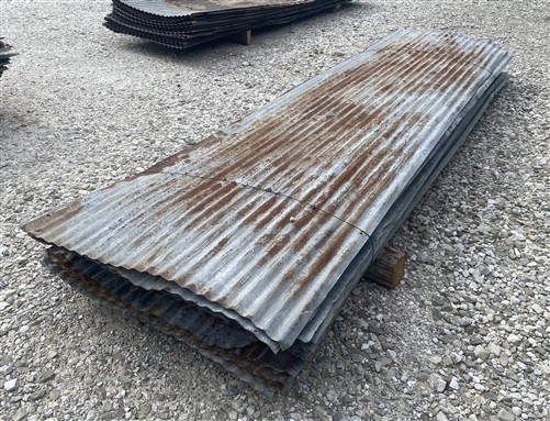 36 Sheets Reclaimed Barn Tin, 9' Corrugated Metal, 648 Sq Ft Salvage B23
