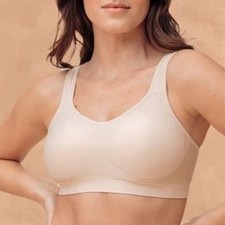 TrueKind Daily Comfort Wirefree Shaper Bra 2XL Beige Seamless Support