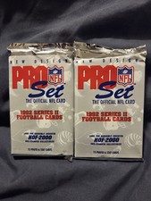 1992 Pro Set Football Series 2 Official NFL Card Factory Sealed Lot Of 2 Packs
