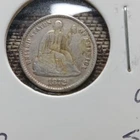 1872 Seated Liberty Half Dime 90% Silver Business Strike Philadelphia Mint