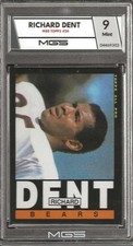 1985 TOPPS FOOTBALL #24 RICHARD DENT PROFESSIONALLY RATED AT MINT 9