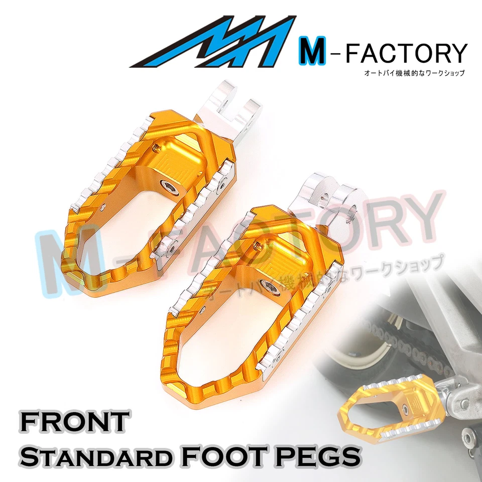 Estriberas anchas delanteras CNC para Kawasaki Zephyr 1100 ZRX1100 Z1000 Foto 2 de 4