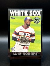 2021 Topps 1986 35th Anniversary #86B-75 Luis Robert BLACK /299 White Sox