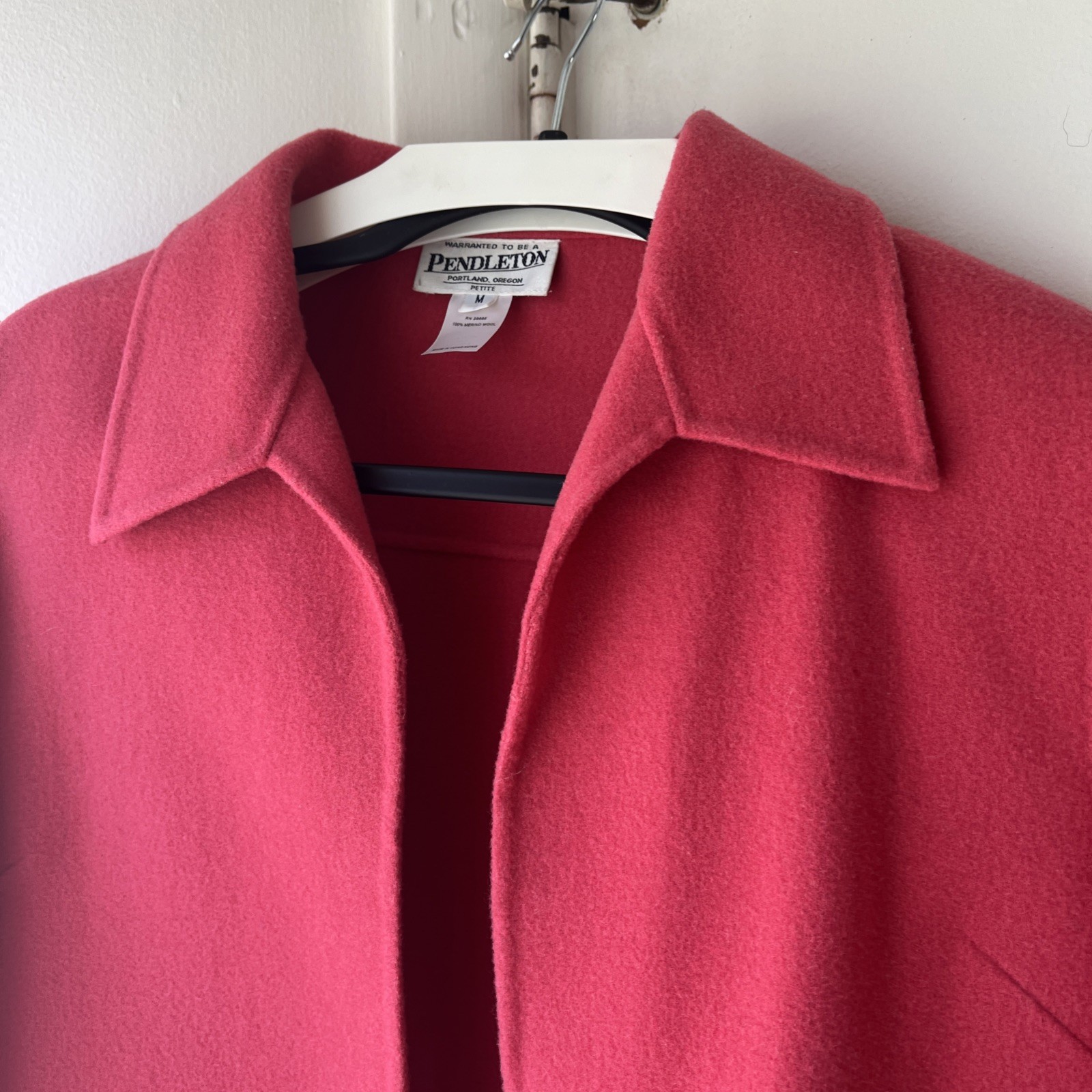 Pendleton Jacket Womens Medium Pink 100% Merino W… - image 5