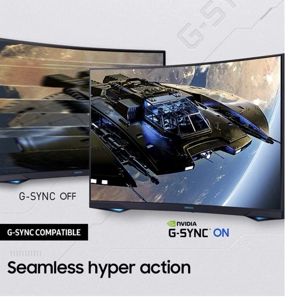 Samsung Odyssey G7 32in Curved Gaming Monitor 240Hz - Image 2 of 4