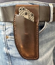 Strider SnG Leather Belt Sheath Handcrafted