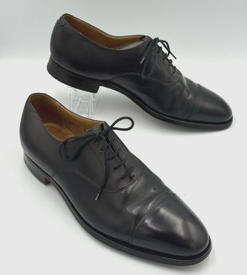 #ad Shipton amp; Heneage Fitzroy Oxford Cap Toe Shoes Men#x27;s 9W US 8E UK Black Leather $119.99