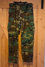 Propper Camo Pants Mens 32x32 Green US Military Woodland Camouflage Combat