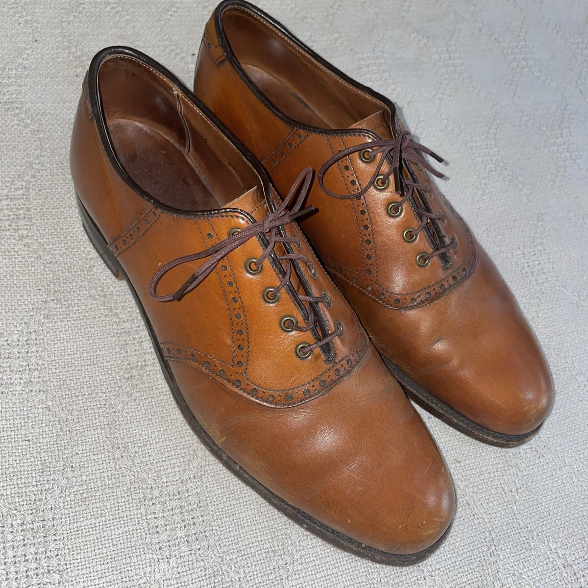 Alden D4509 Brown Punched Cap Brucher