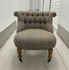 Tetrad Harris Tweed Small Occasional Armchair - Immaculate