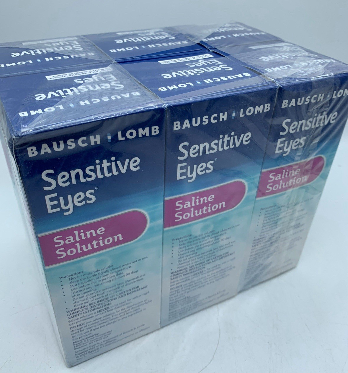 Bausch & Lomb Sensitive Eyes Saline Solution, 12-Ounce Bottl