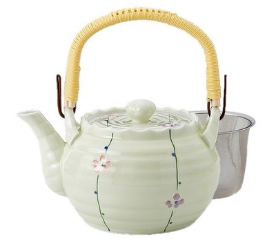 Arita Ware Ume Rokubei No. 6 Earthenware Teapot (With Tea Strainer) 468-19-433_