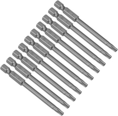 10Pcs 75mm/3inch Long 1/4 Inch Hex Shank T20 Torx Head Magnetic Screwdriver B...