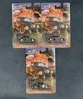 Hot Wheels Silver Series Vintage Club VW Classic Bug 5/5 - Lot of 3 - Metal Base