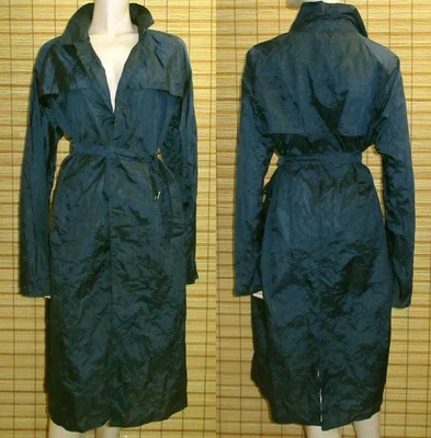 BLAUER REGENMANTEL - RAINCOAT - NYLON - VINTAGE - HELION - WIE NEU - GR. L - XL - Bild 1 von 2