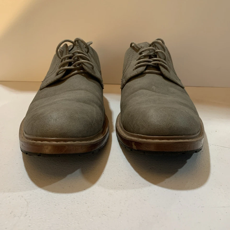 Zapatos portafolio informales con cordones grises/blancos Perry Ellis para hombre talla 12 Foto 2 de 4