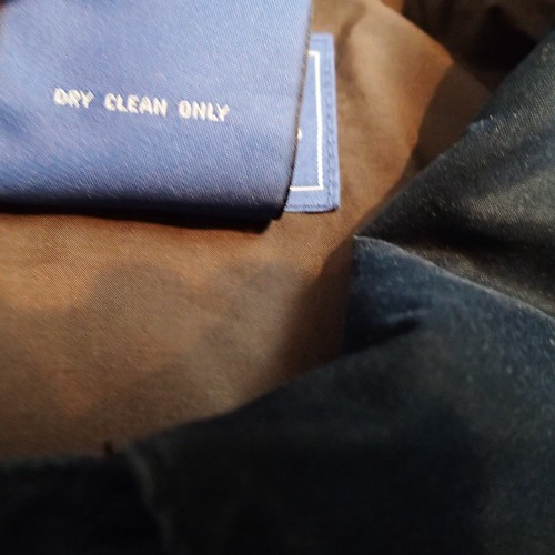 Faconnable Bomber Jacket 97% Wool Ribbing on cuffs bottom water resistant blue - Picture 13 of 22