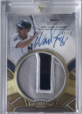 Topps 2021 Tier One Wade Boggs Prodigious Patch Auto Relic /10 Yankees PPA-WBO