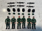 GI JOE 2004 GREENSHIRT INFANTRY DIVISION TRU EXCLUSIVE COMPLETE SET LOT #1