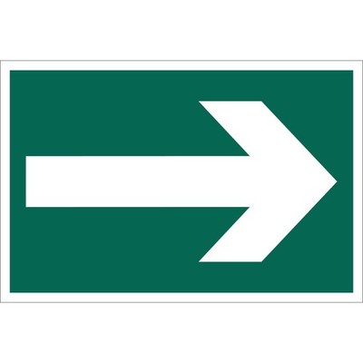 Vsafety Cartello Autoadesivo "Consegne / Freccia A Sinistra" - 300x200 Mm, Adesivo Vinile Nero, Per Esterni - 3