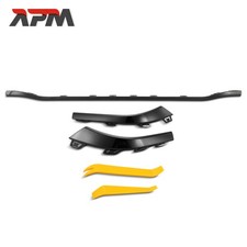 3x Zierleiste Stoßfänger Hinten Glänz Schwarz für Mercedes-Benz C-Klasse W206