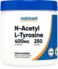 Nutricost N-Acetyl L-Tyrosine (NALT) Powder 100 Grams