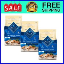 3 pack Blue Buffalo Life Formula Adult Dry Dog Food Chicken Brown Rice, 5/lb