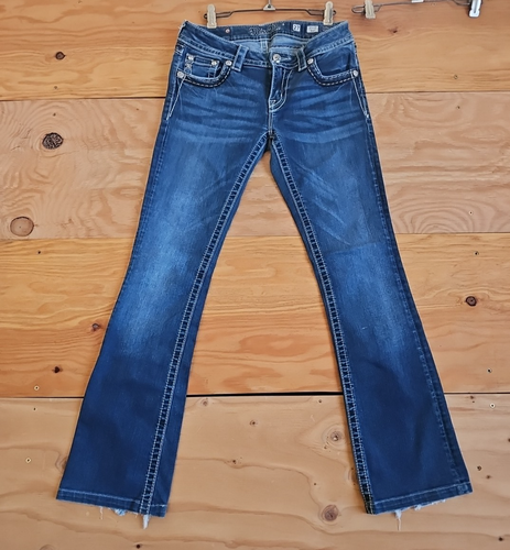 Miss Me Blue Jeans Signature Boot Strass Gr. 27 gemessen 29x31