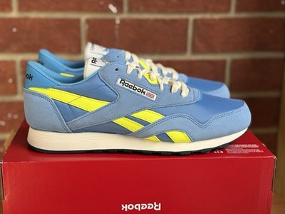 Reebok Classic Nylon \'Vintage Blue and Yellow\' Men\'s Lifestyle Athletic Shoes Reebok Classic Nylon Light Blue Yellow 100221160 Men main image 2