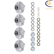 Pack of 4 Boat Trailer Galvanized Hub Bearing Kits 5 on 4.5" For 2000 lbs Axle