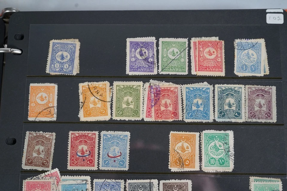 土耳其 1,500 多张邮票收藏 状况完好,用于库存页上的橙色固定器 — 第 4/4 张图片