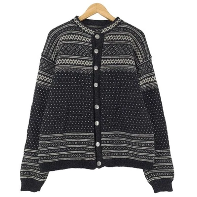 Strickjacke Cardigan Grau Nordic Scandinavian Vintage Om9 Größe XL - Bild 1 von 4