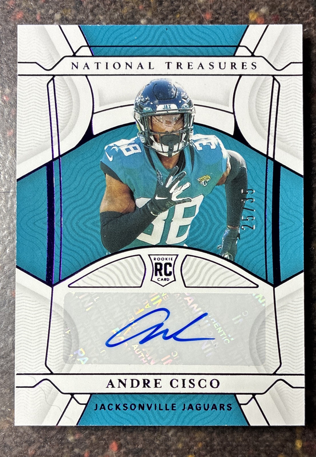 Andre Cisco Panini National Treasures #134 Autograph-Purple