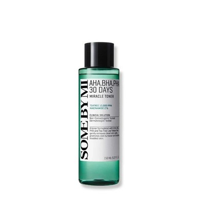 SOME BY MI AHA BHA PHA 30 Days Miracle Toner - 5.07oz, 150ml - Mild Exfoliating
