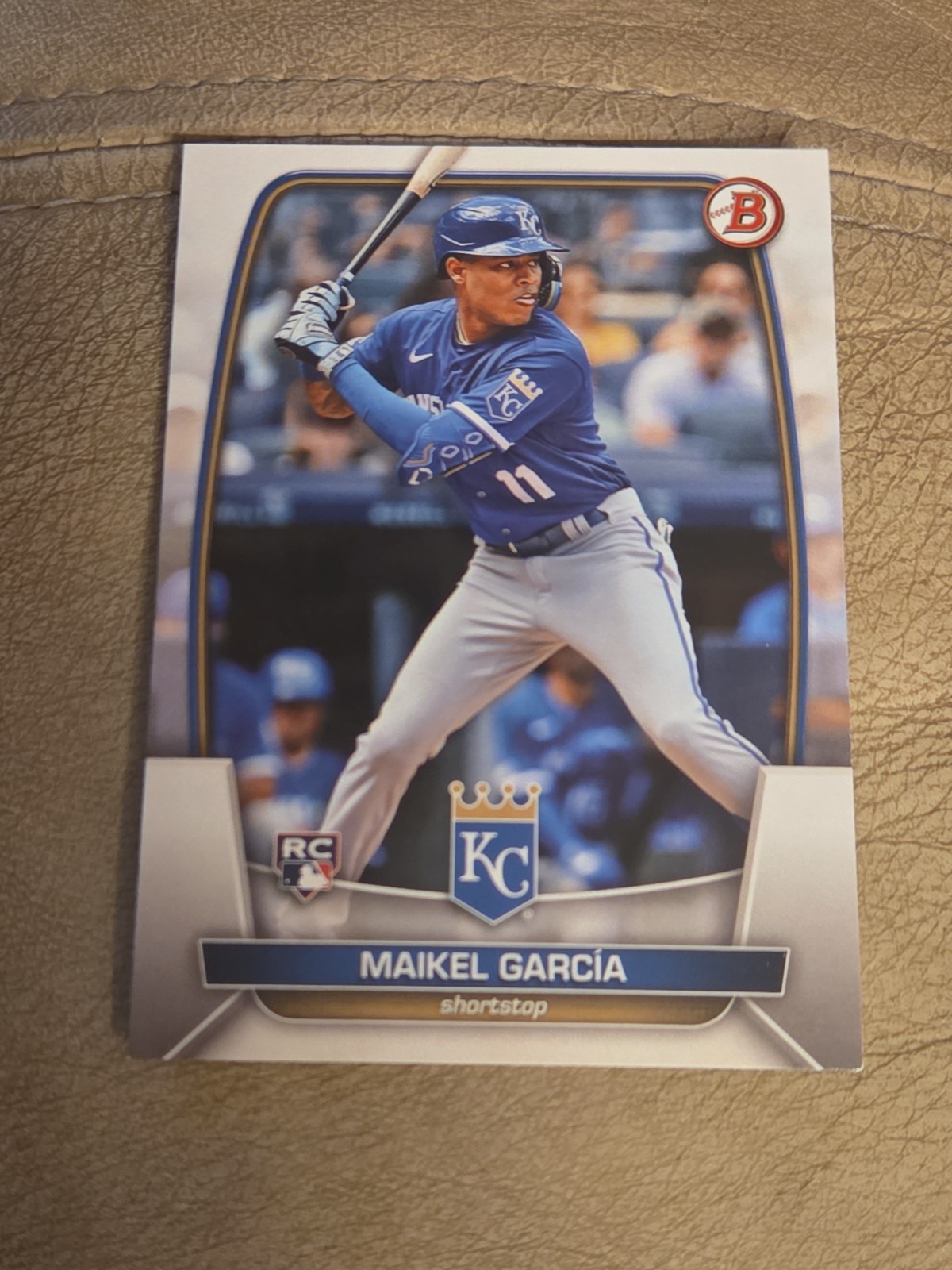 2023 Bowman Maikel Garcia #44  RC Kansas City Royals Baseball Card
