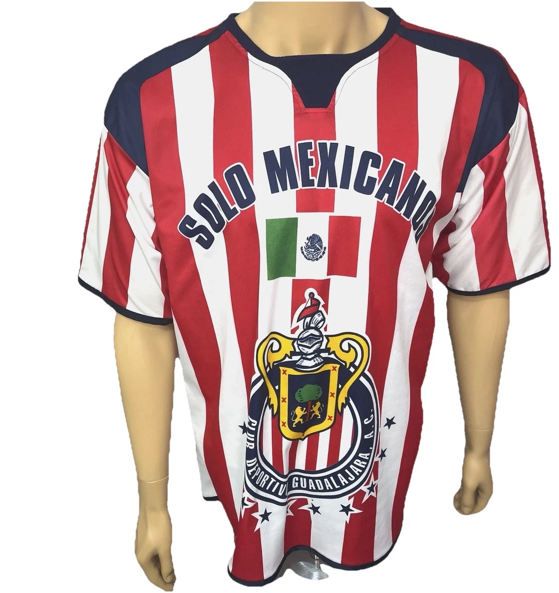 Vintage 90s Chivas Guadalajara Soccer Jersey Solo Mexicanos Men's