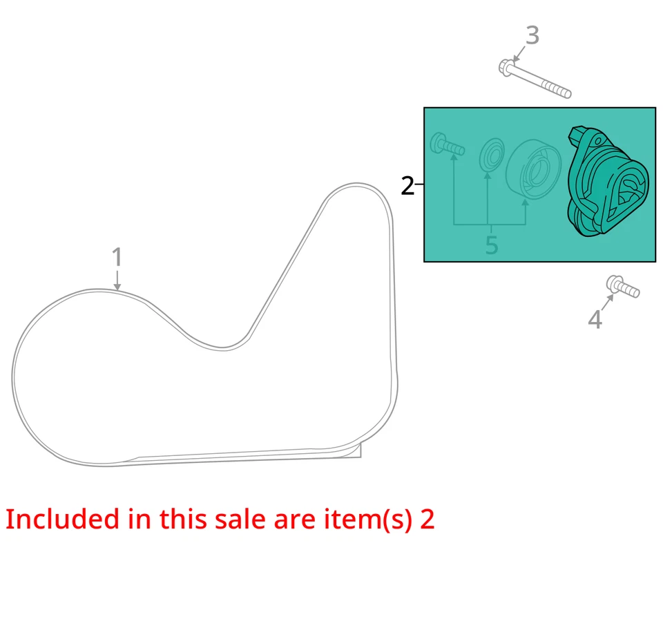 Подходит для 16-22 HONDA PILOT 3.5 шкив натяжителя ремня двигателя с кронштейном компрессора изготовитель оборудования - Изображение 4 из 4