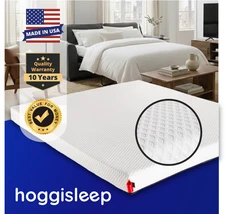 Queen, 4.5 Inch Sleeper Sofa Mattress 60x72, Top-Quality Memory Foam, hoggisleep
