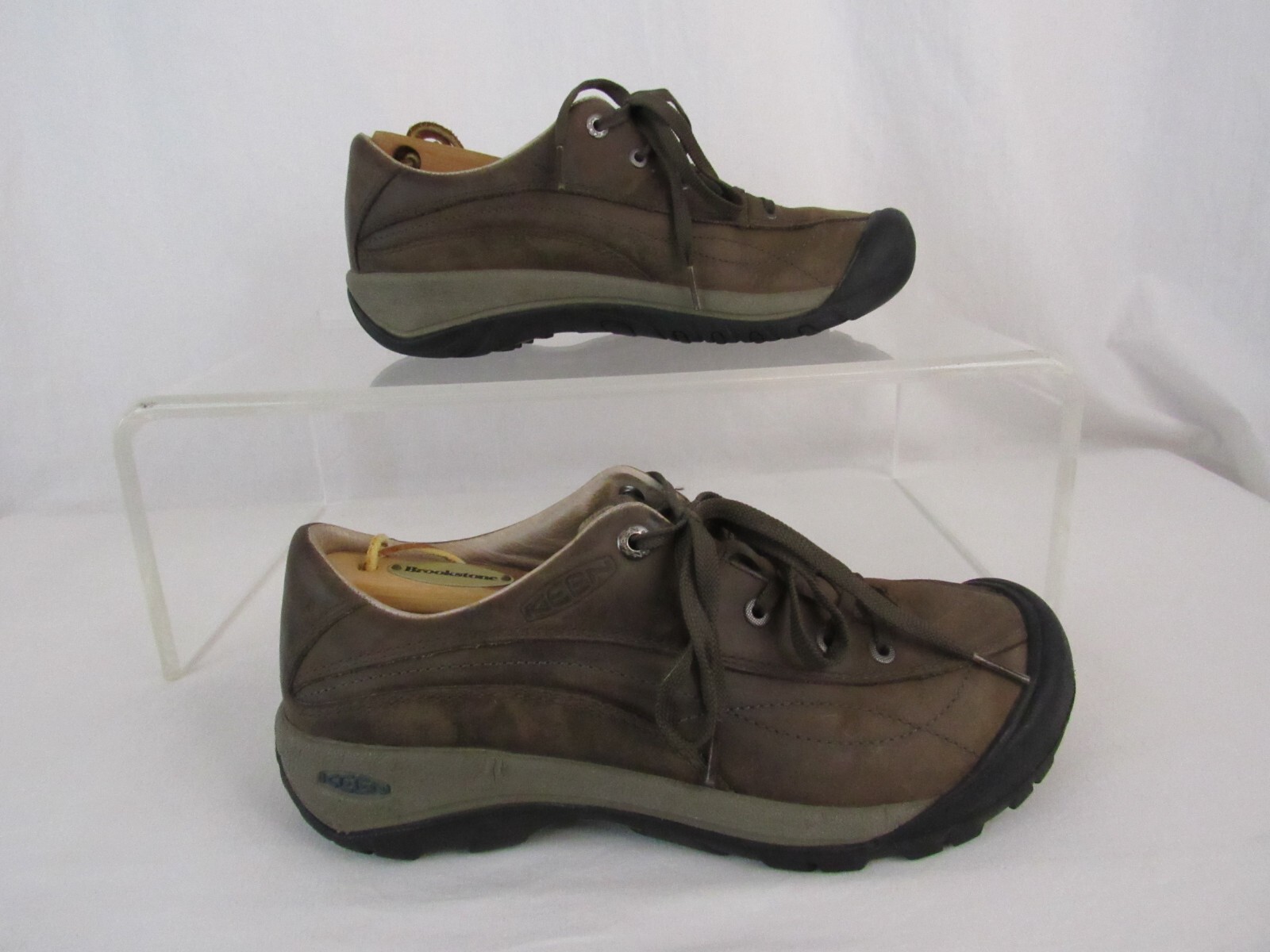 Scarpe Oxford casual da trekking Keen Toyah da donna taglia US 9 5 EU 40 in pelle marroni