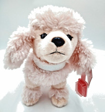 FAO Schwarz Pink Poodle Fancy Pets Plush Dog Stuffy Puppy Stuffed Toy Animal NEW