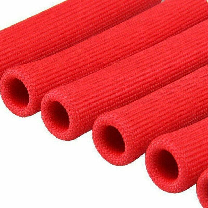 8 Red High Heat Shield Spark Plug Wire Boot Protector Sleeves - 1200°F Rated