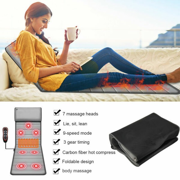 Sentik 52022S 60 x 45 x 10cm Full Body Heated Massage Mattress for sale