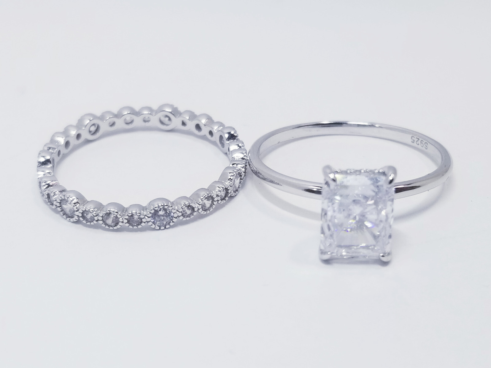 Modern Gents Wedding Ring Set eBay