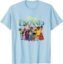 Disney Encanto Madrigal Family Short Sleeve T-Shirt Baby Blue Youth Kids M 9-10