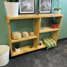 Solid Wood Bookcase Handmade Reclaimed Timber Sideboard Hairpin Legs