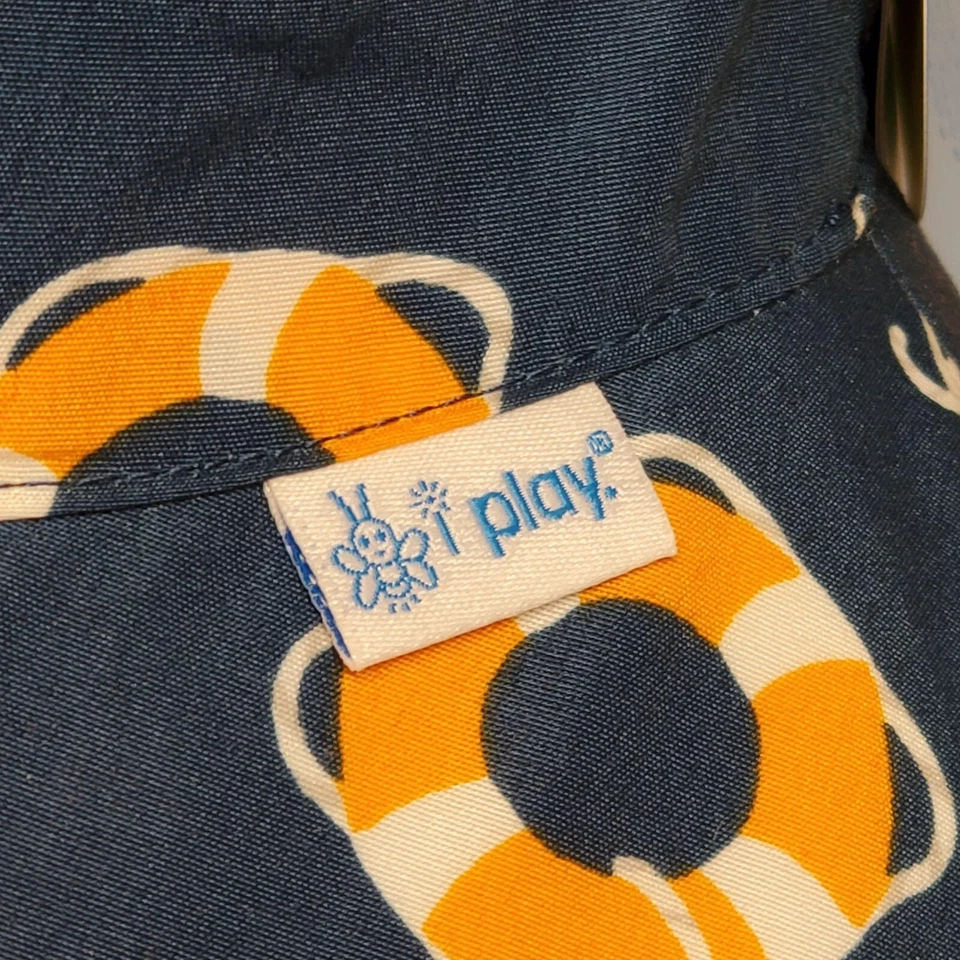 Sombrero I Play Bucket Sun 9-18 meses azul marino Foto 4 de 4