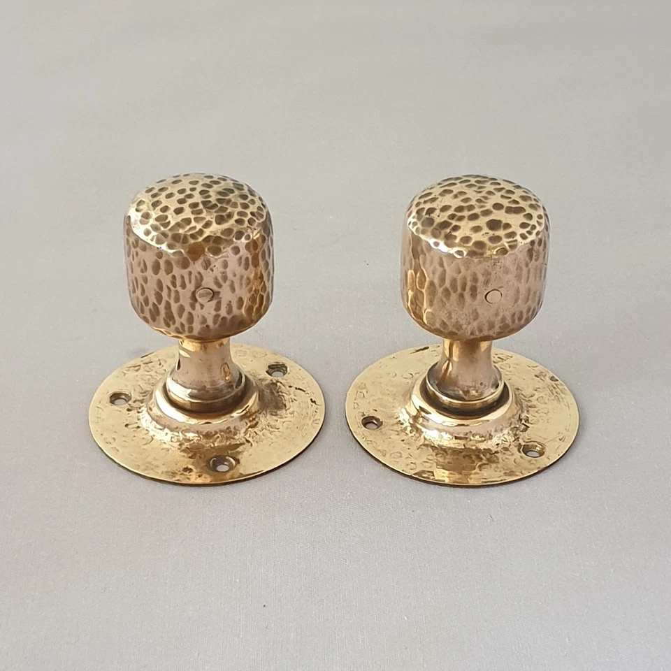 Early 1900s Arts & Crafts Door Knobs - Image 2 of 4