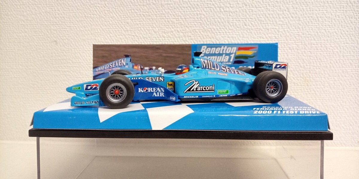 ALONSO COLLECTION 1:43 Minichamps BENETTON B200 2000 TEST DRIVE