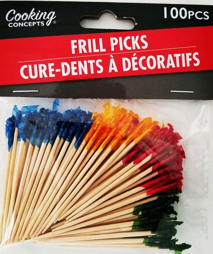 Cocktail Toothpicks & Mini-Forks, Select: Forks, Frills, Parasols or Sandwich - Picture 5 of 6