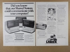 1981 Lanier No Problem Shared Typewriter Word Processor System vintage print Ad